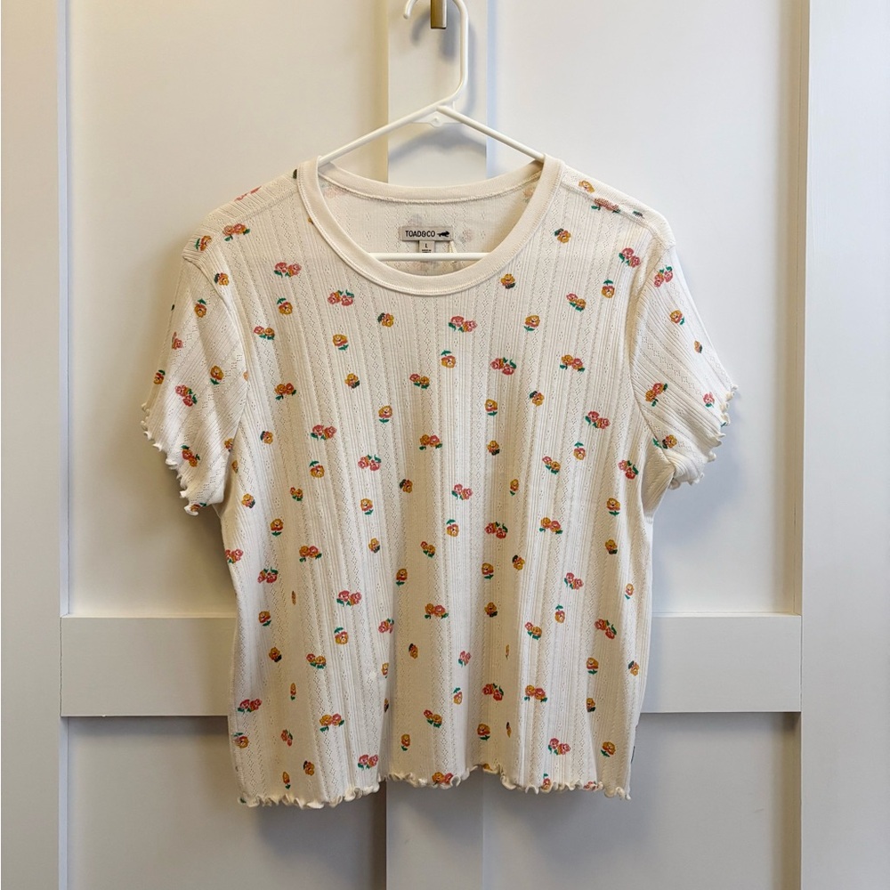 Toad & Co Pointelle Baby Tee